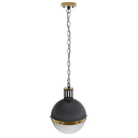 aiwen 60-Watt Modern1-Light Gold Globe Pendant Light Adjustable Ceiling Light - $45