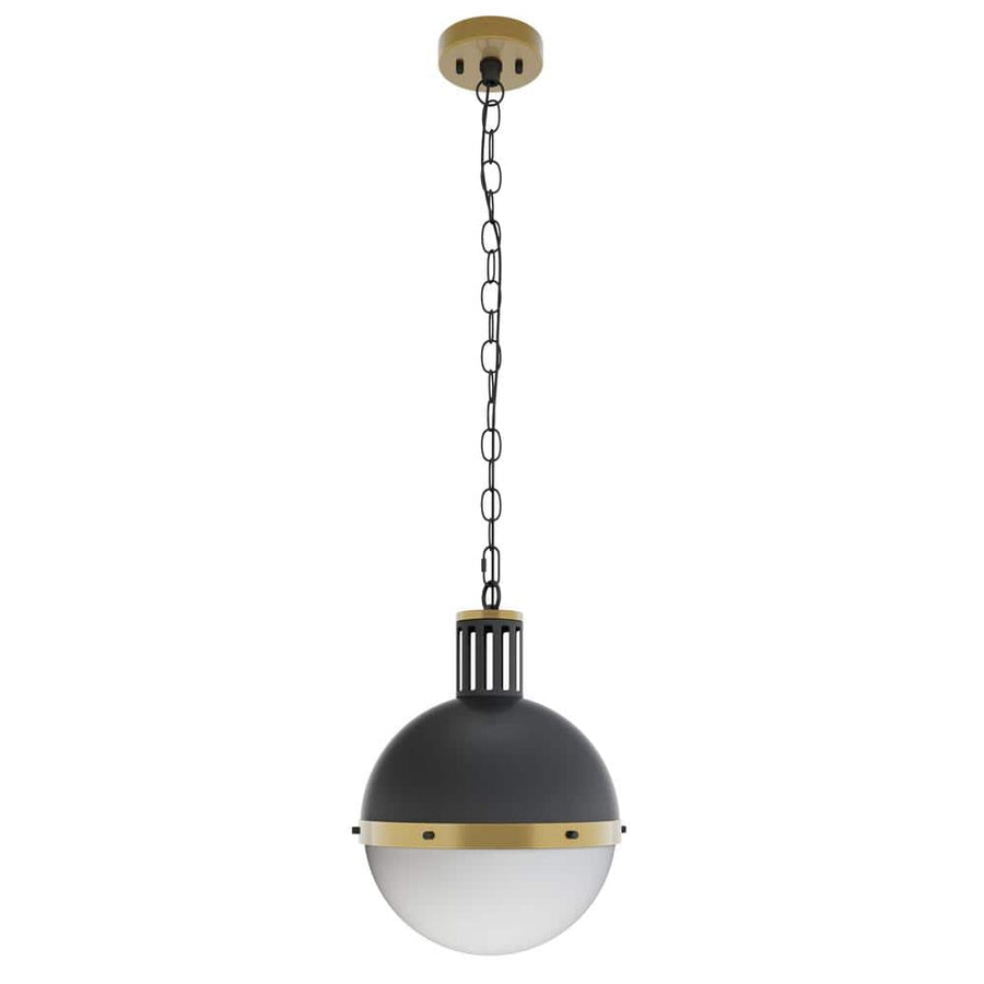aiwen 60-Watt Modern1-Light Gold Globe Pendant Light Adjustable Ceiling Light - $45