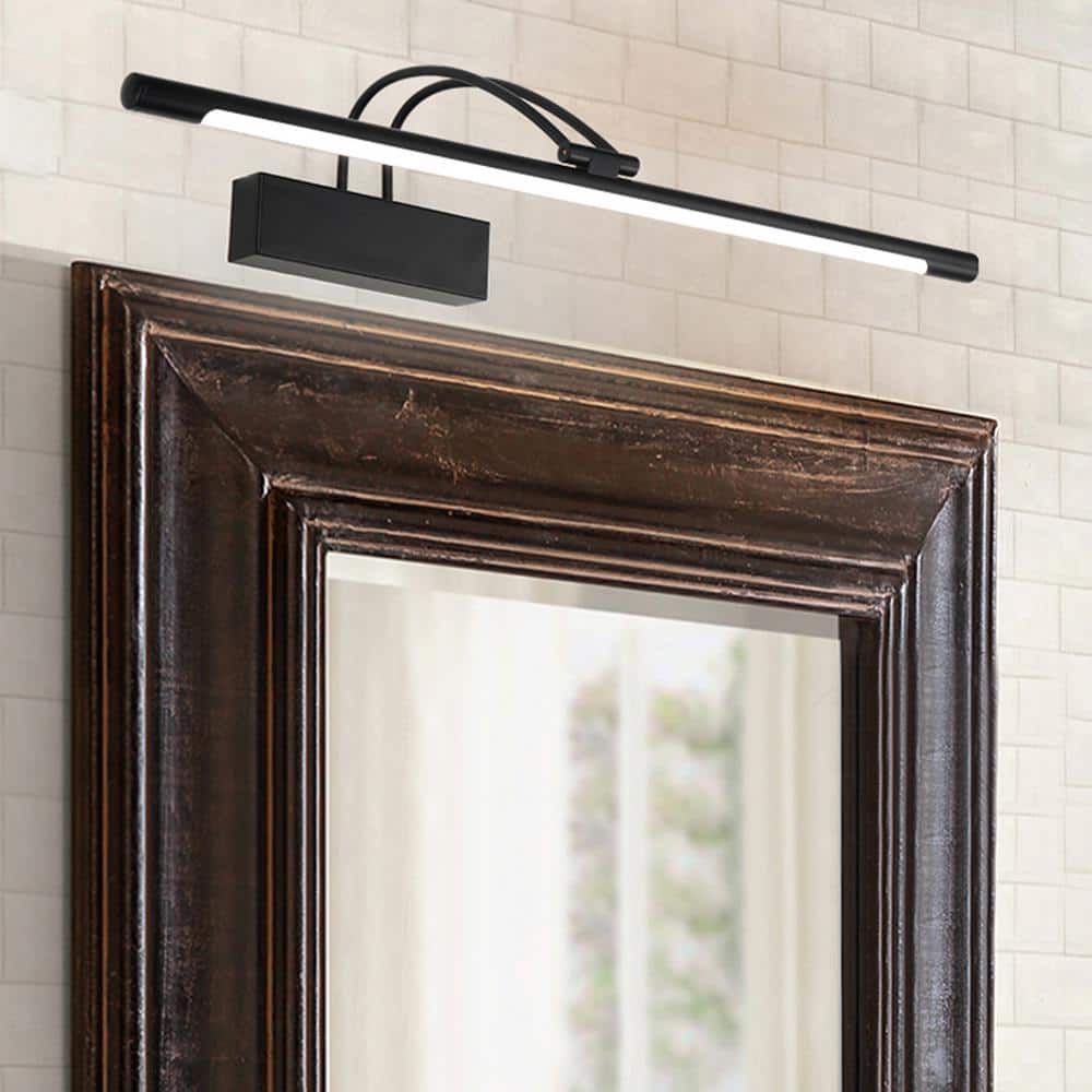 aiwen Modern 24 in. 1-Light 11-Watt Black LED Vanity Light - $20