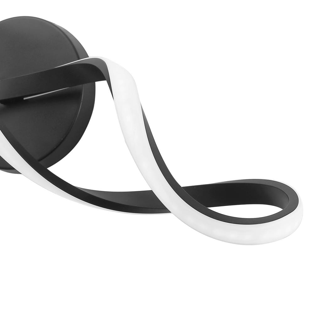 aiwen 26.6 in. 1-Light LED Modern Black Bathroom Vanity Light - $35