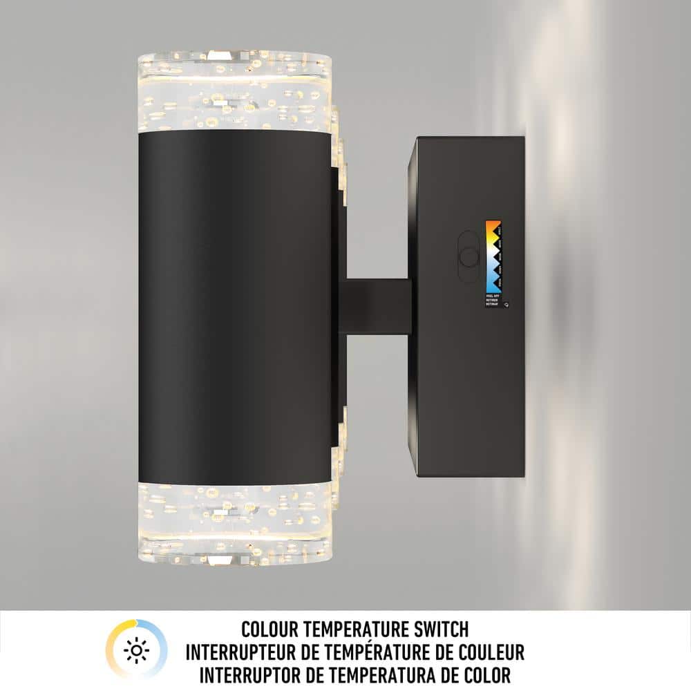 Artika Mist 27 in. 4 Light Black Modern Integrated LED 5 CCT Vanity Light Bar - $70