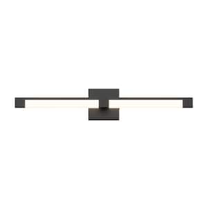 Artika Tivoli 27 in. 1-Light Matte Black Modern Integrated LED Vanity Light Bar - $75
