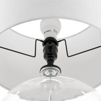 Hampton Bay Windmere 21.5 in Clear Glass Table Lamp - $35