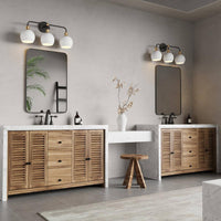 Modern 22.83 in. 3-Light Black Bathroom Vanity Light Fixtures Over Mirror - $30