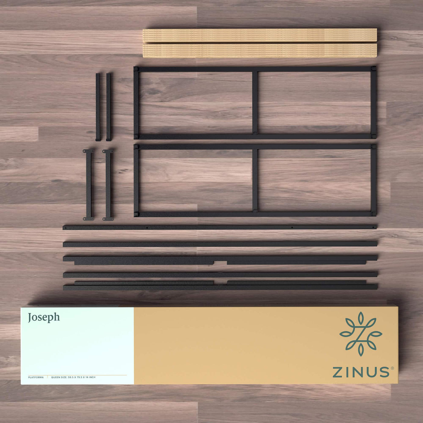 Zinus Joseph Modern Studio 6 in. Platforma Low Profile Bed Frame, King - $85