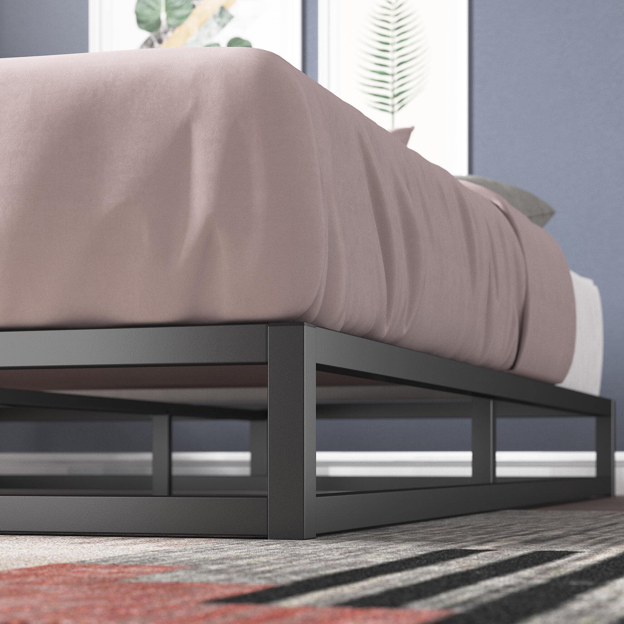 Zinus Joseph Modern Studio 6 in. Platforma Low Profile Bed Frame, King - $85