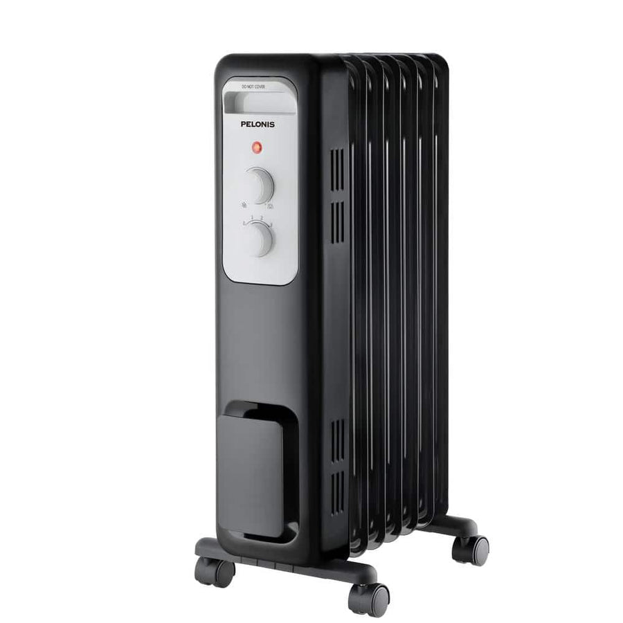 Pelonis 1,500-Watt Oil-Filled Radiant Electric Space Heater with Thermostat - $35