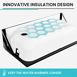 BootzCast 60 in. x 30 in. Soaking Bathtub with Left Drain in White - $245