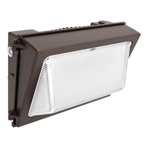 400-Watt Equivalent, Integrated LED Bronze Dusk to Dawn Wall Pack Light - $105