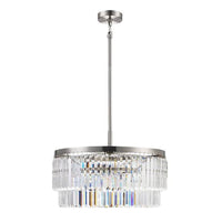 Winthrop 3-Light Modern Brushed Nickel Chandelier Light Fixture - $175