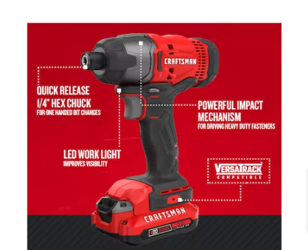 CRAFTSMAN V20 20-volt Max Cordless Impact Driver - $85