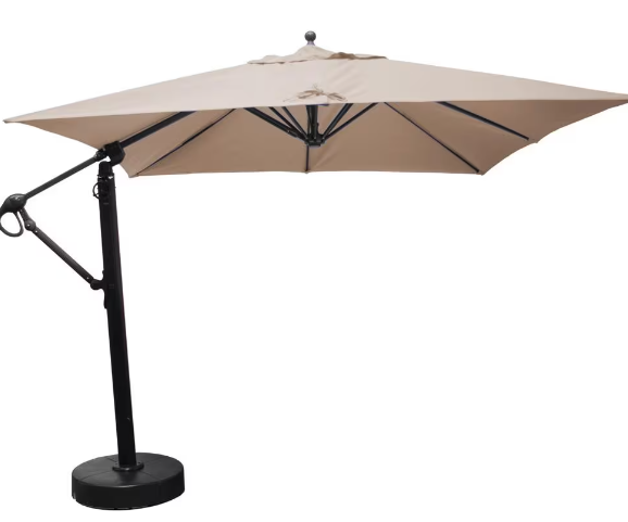 Galtech 10 X 10 Ft. Square Aluminum Patio Cantilever Umbrella W/ Easy Lift - $1,000