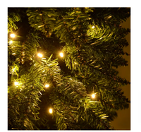 HOMCOM 6 ft. Pre-Lit LED Slim Nobile Fir Artificial Christmas Tree - $40