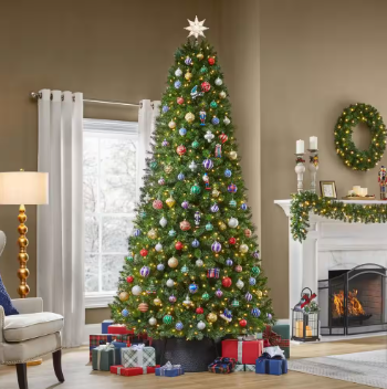 Home Accents Holiday 9 ft. Pre-Lit LED Wesley Pine Artificial Christmas Tree - $170