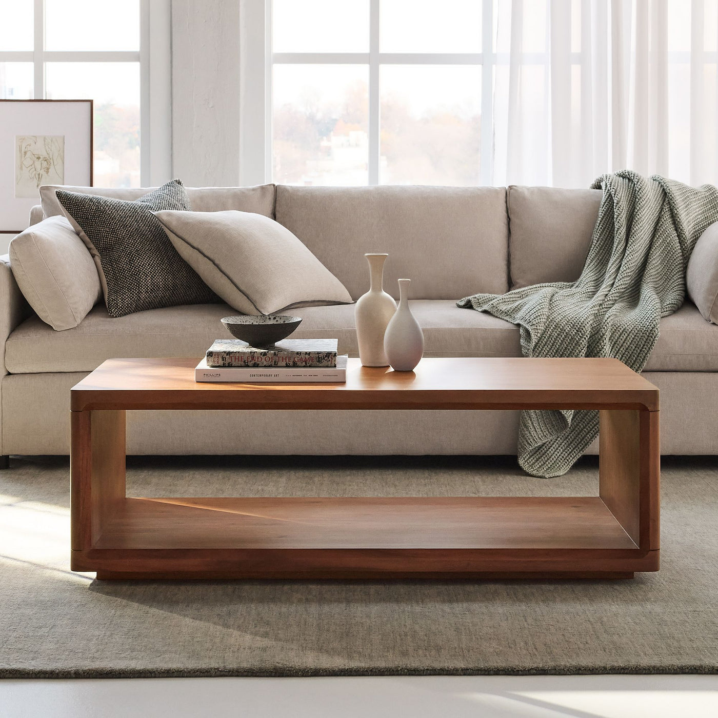 Calla Solid Wood Coffee Table (48") - $460