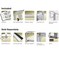 Clopay Classic Steel Short Panel 9 ft x 7 ft Insulated 6.5 R-Value White Garage Door - $600