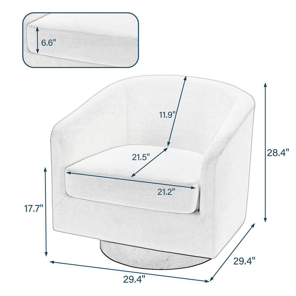 Uixe Coffee PU Leather Upholstered 360° Swivel Arm Chair With Wood Base (Set of 1) - $165