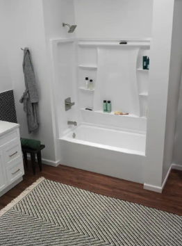 Delta Classic 500 60 in. x 30 in. Soaking Bathtub with Left Drain in High Gloss White - $205