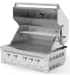 Outdoor Kitchen 5-Burner Natural Gas Grill in Stainless Steel with Ceramic Trays - $1,575