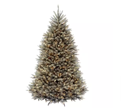 National Tree Company 7.5 ft. Dunhill Blue Fir Artificial Christmas Tree, Clear Lights - $170