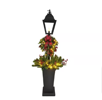 Home Accents Holiday 5 ft. Spruce Lantern Potted Christmas Tree - $80
