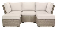 StyleWell Salisbury 5-Piece Outdoor Sectional w/Natural Frame in Color Lake (Assembled) - $540