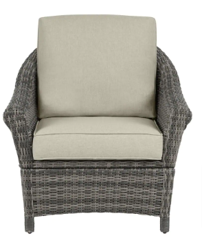 Hampton Bay Chasewood Brown Wicker Outdoor Patio Lounge Chair - $290