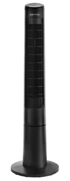 Hampton Bay 40 in. 3 Speed Remote Control Oscillating Tower Fan in Black - $30