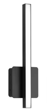 Phase 4 Collection 16 in. Matte Black Small Modern Integrated 3CCT Linear Vanity Light - $90