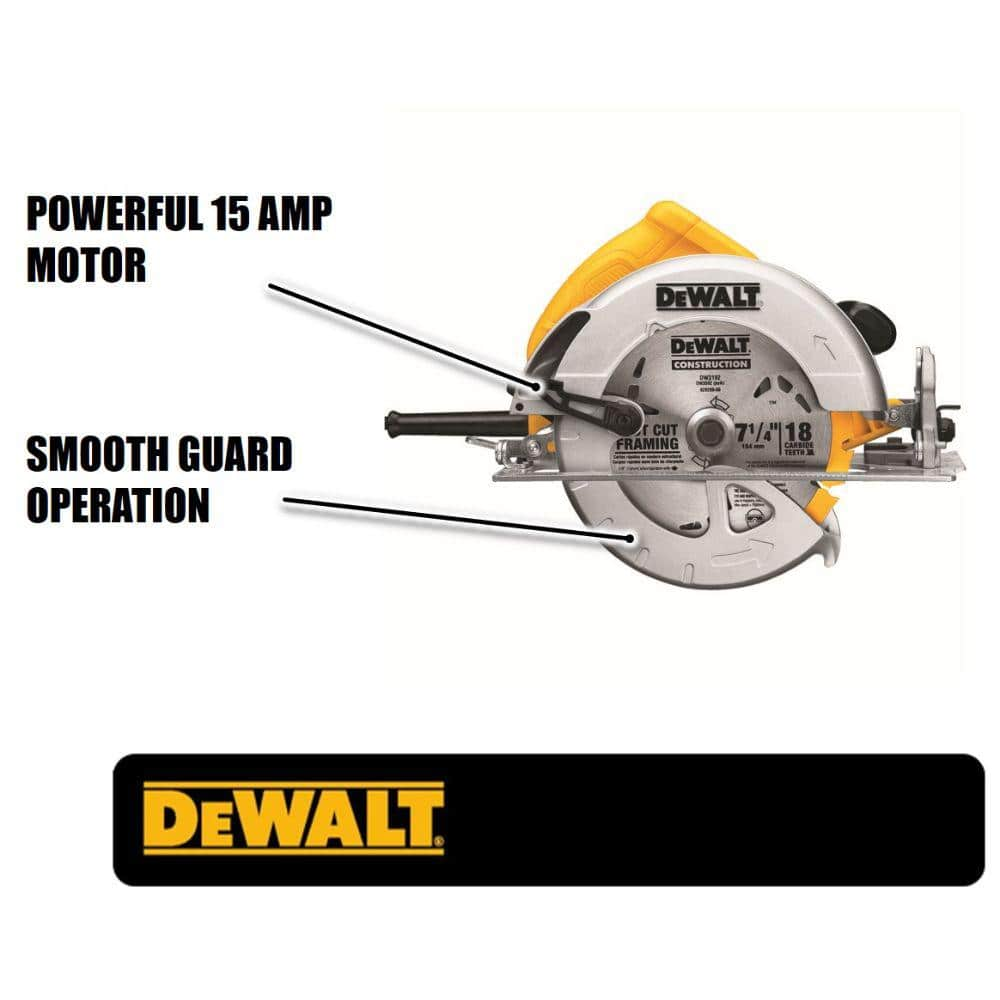 15 Amp Corded 7-1/4 in. Lightweight Circular Saw - $110