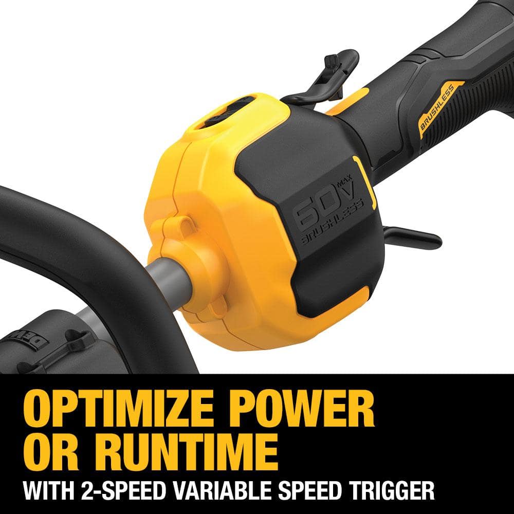 DEWALT FLEXVOLT 60V MAX 17 in. Battery Powered Attachment Capable Trimmer Kit - $230