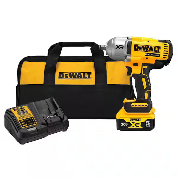 DEWALT 20V MAX Lithium-Ion Cordless 1/2 in. Impact Wrench Kit - $280