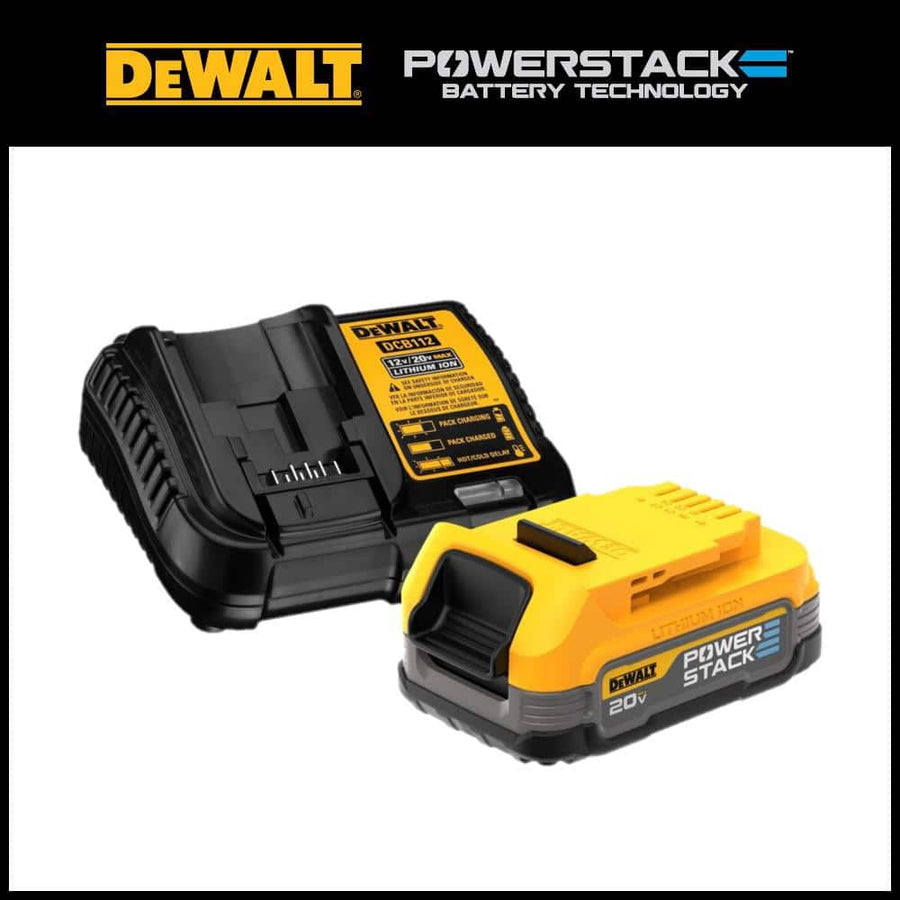 DEWALT 20V MAX POWERSTACK Compact Battery Starter Kit - $120