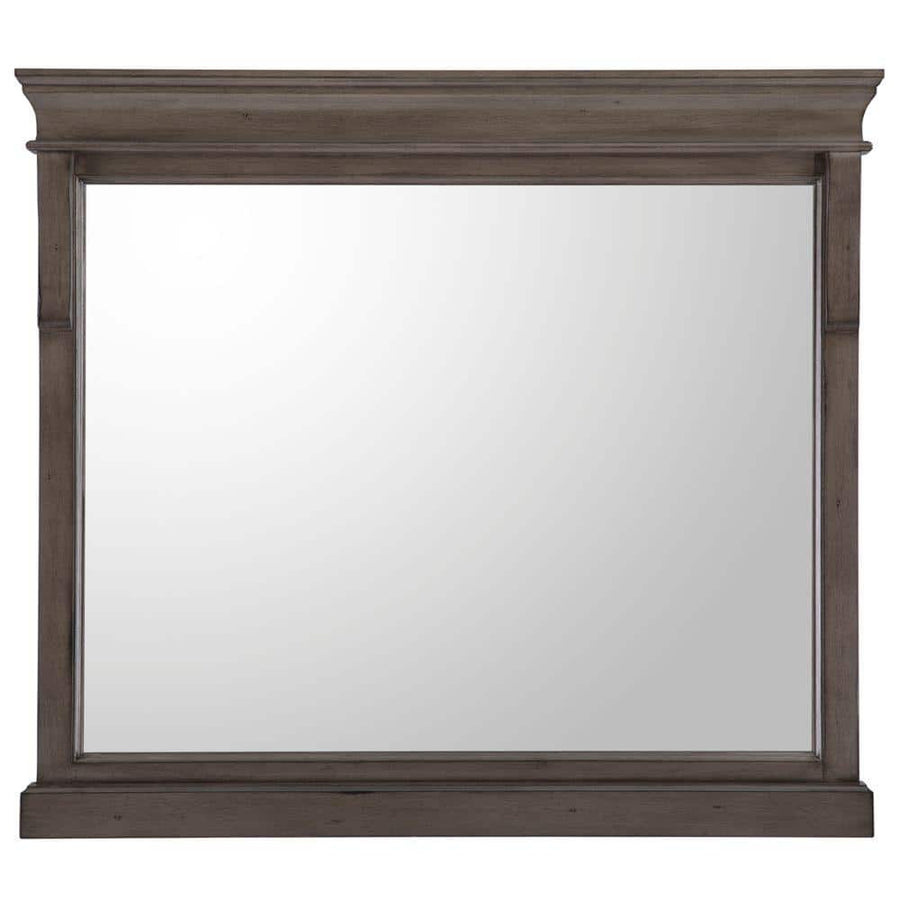 Naples 36 in. W x 32 in. H Rectangular Wood Framed Wall Bathroom Vanity Mirror - $100