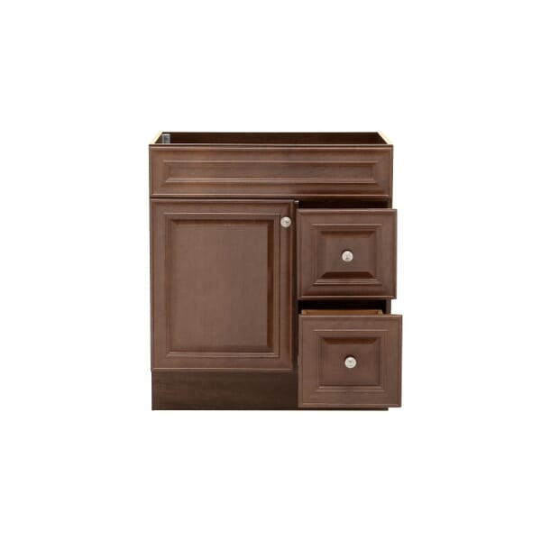 Glacier Bay Glensford 30 in. W x 22 in. D x 34 in. H Bath Vanity Cabinet without Top- $215