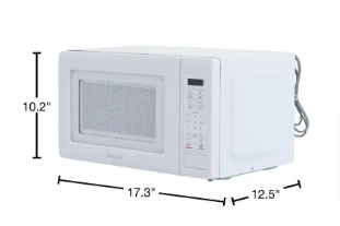 Magic Chef 0.7 cu. ft. 700-Watt Countertop Microwave in White - $40