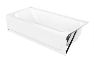 BootzCast 60 in. x 30 in. Soaking Alcove Bathtub with Right Drain in White - $245