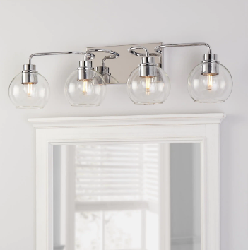Hampton Bay Vista Heights 4 Light Polished Chrome Vanity Light - $70