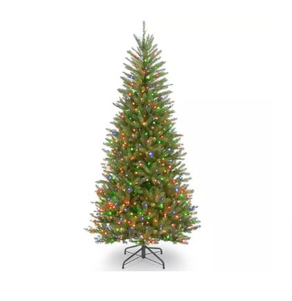 National Tree Company 6.5 ft. Dunhill Fir Slim Artificial Christmas Tree - $150