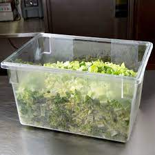 Rubbermaid RCP3301CLE Clear Food Boxes; 21 1/2 Gallon 18 X 26 Food Box, 6 Pack - $120