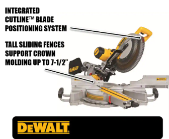 DEWALT 15 Amp Corded 12 in. Double Bevel Sliding Compound Miter Saw - $390