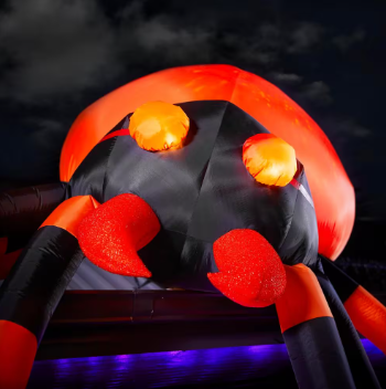 Home Accents Holiday 11.5 ft. Giant Kaleidoscope Spider Inflatable - $80