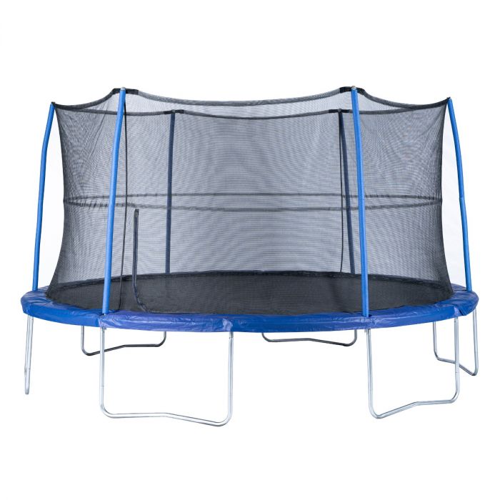 JUMPKING 14FT ROUND TRAMPOLINE WITH SAFETY ENCLOSURE SYSTEM - $155