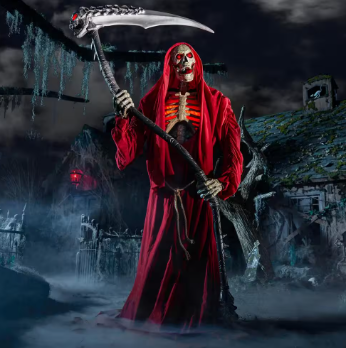 Home Accents Holiday 8 ft. Animated Smoldering Reaper of Souls - $250