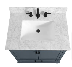 Merryfield 31 in. W x 22 in. D x 35 in. H Single Sink Freestanding Bath Vanity - $465