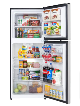 Danby 10.1 cu. ft. Top Freezer Refrigerator in Stainless Steel, Counter Depth - $420