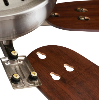 Hampton Bay Devron 52 in. LED Indoor Brushed Nickel Ceiling Fan - $70