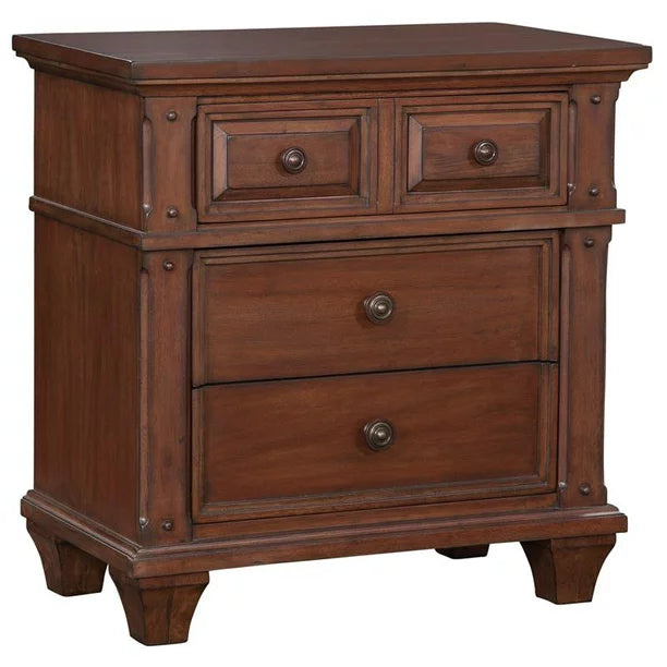 Sedona Cherry 3-Drawer Nightstand (30 in. H x 29 in. W x 17 in. D) - $300