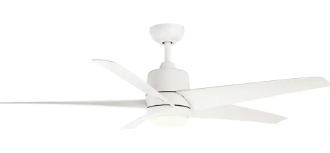 Mena 54 in. White Color Changing LED Indoor/Outdoor Matte White Ceiling Fan - $95