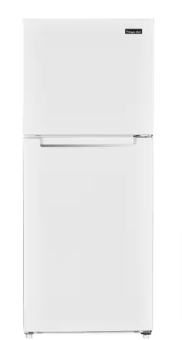 Magic Chef 10.1 cu. ft. Top Freezer Refrigerator in White (Slightly Dented) - $200